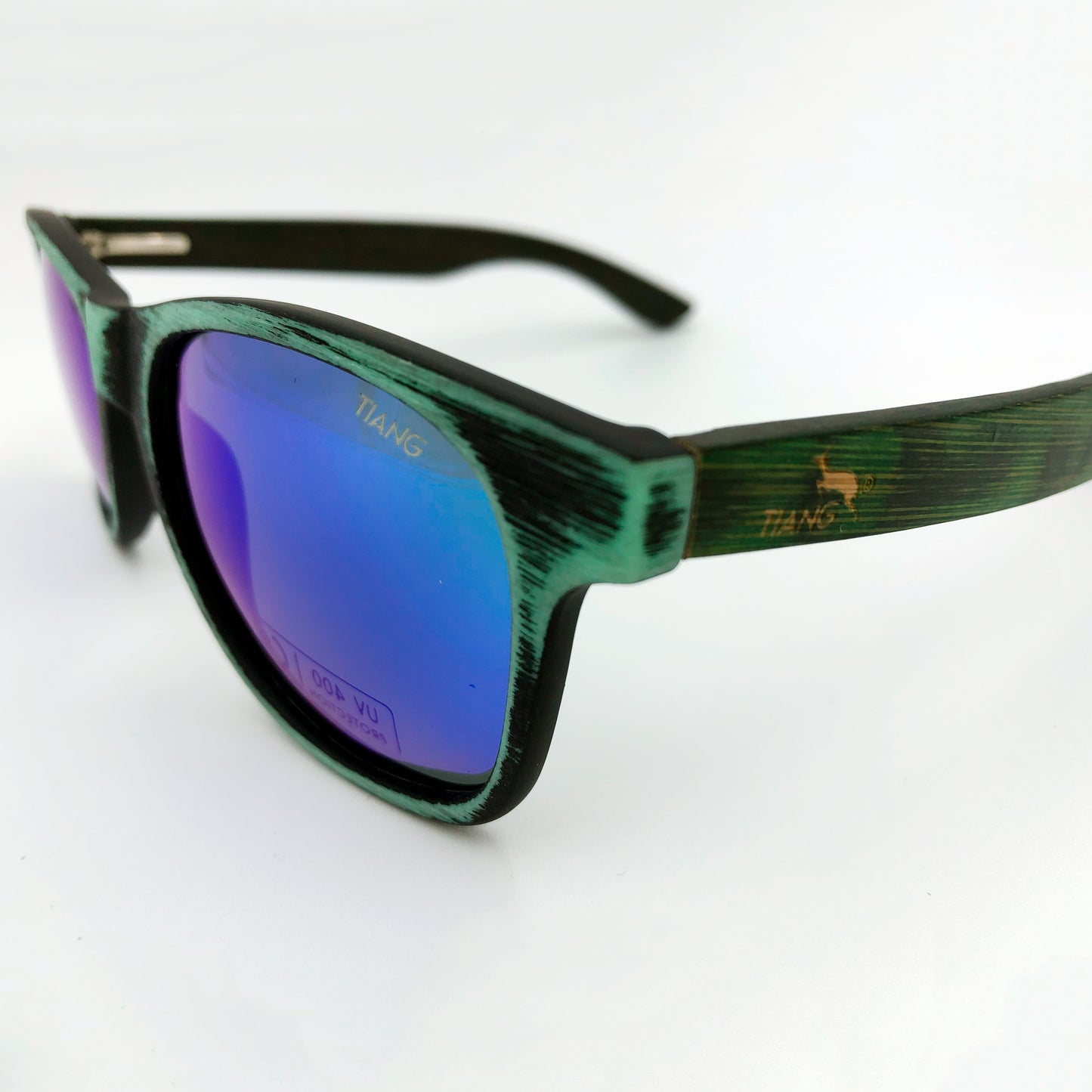 Col. 0 - Gafas de sol Bamboo Beauty Essence - Modelo Jasper green - Blue